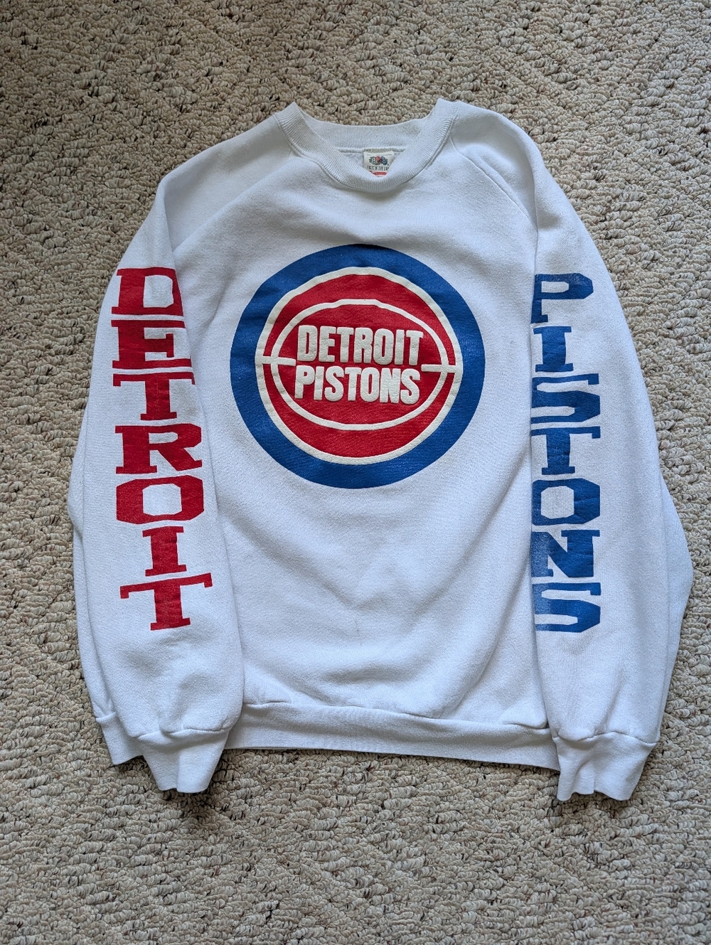 Rare Vintage 80s Detroit Pistons NBA Basketball Championship Bad Boys Sweatshirt